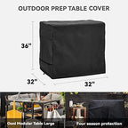 Outdoor Pizza Oven Table Cover - for Ooni Large Table,Black - Image 2