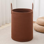 Laundry Basket Hamper Tall Rope Storage Woven for Blanket toys Dirty Clothes in Living Room Bathroom Bedroom (Dark Brown, 100L/26.4Gal) by AMTOTAM