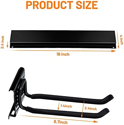 Wallmaster Garage Storage Organization Wall Mount Folding Chair Hangers - Image 4