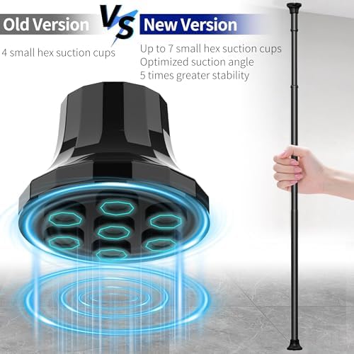 ZUNTO Tension Pole Shower Caddy Corner for Bathroom, Adjustable 25in-114in Floor to Ceiling, Standing Shower Tension Rod Organizer, 4 Tier Storage Shelves with Hooks, Black - Image 2