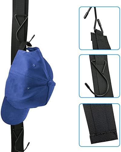 Hockey Hanger Portable Hanging Dryig Rack Hockey Gifts for Home and Outdoor Using in Ice Hockey Skating Football Camping Fishing 5 Hooks (Black) - Image 3