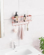 Key Holder for Wall - Adhesive Key Rack with 5 Key Hooks, 11.02" L×2.75" W×4.92" H, Key and Mail Organizer Wall Mount, Key Hanger for Wall, Entryway, House, Living Room Decor(Pink) - Image 4