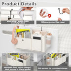 Bedside Caddy Bedside Storage Hanging Organizer for Bunk Dorm Bed Rail - Image 4