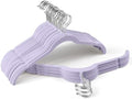 Sishynio Velvet Hangers 30 Pack, Non-Slip Slim Felt Clothes Hangers Purple | Space-Saving Closet Organization; Flocked Surface; 360° Swivel Hooks; For Shirts, Coats, Dresses, Blouses by Sishynio