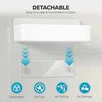 Nieifi Adhesive Shower Shelves, White, 3 Pieces - Image 4