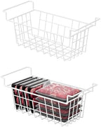 SANNO Chest Freezer Baskets, Deep Freezer Organizer Bins Sturdy Metal Wire Freezer Organizer for Home Kitchen, 17.5in by SANNO