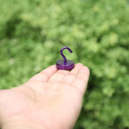 Neosmuk Magnetic Hooks Steel Tube Design for Cruise,80lb+ Purple,10 Pack - Image 3