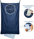 KEEPJOY XL Hanging Laundry Hamper Bag, Large 36"x22" Clothes Hanging Hamper with Strong Hooks for Dirty Clothes Laundry Storage Bag (Blue,1-Pack) - Image 3