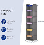 Weekly Hanging Closet Organizer for Kids, 6-Shelf Clothes Storage with Labeled Days of The Week Monday Through Friday, Weekday and Weekend, Days of The Week Clothes Organizer - Image 2