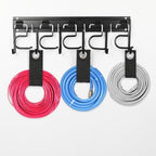 LEYU Metal Garage Tool Organizer Wall Mount, 2 Pack Garden Tool Organizer With Extension Cord Straps, Garage Organization Hooks and Hangers for Shed, Yard Storage, Wall Holder for Hanging Broom Mop - Image 6