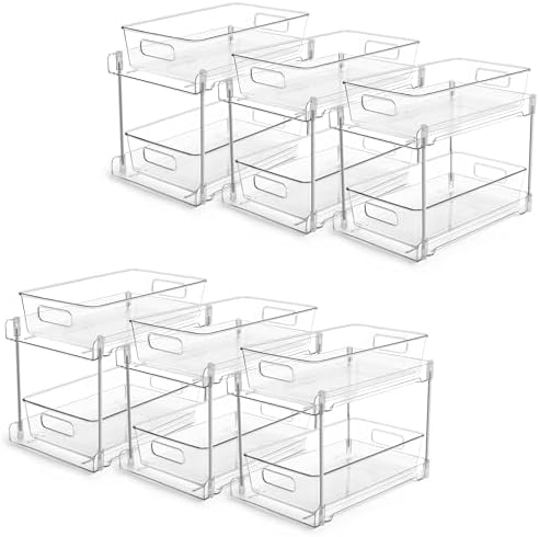 Vtopmart 6 Pack Bathroom Under Sink Organizer (S-Standard) by Vtopmart