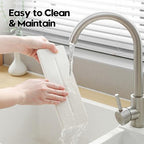 2 Pack Diatomite Stone Sink Tray, Water Absorbing Mat for Kitchen & Bathroom Counter, Quick Dry Soap Dish Makeup Vanity Caddy,Sponge Holder Organizer, White - 2pcs of 9"x 3.5" - Image 6