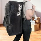 Hefty Moving Bag – Extra Large Double Zipper Backpack – Heavy Duty, Water Resistant, Foldable, Reusable Packing & Storage Tote with Shoulder Straps for Garage and Basement Organization – 2 Pack - Image 3