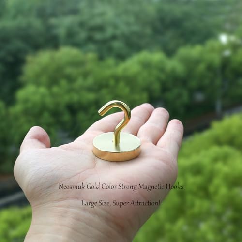 Neosmuk Magnetic Hooks Steel Tube Design for Cruise,130lb+ Gold,10 Pack - Image 5