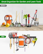 PIYILO 64 in Garage Tool Organizer Wall Mount, Adjustable Tool Storage Rack - Image 7