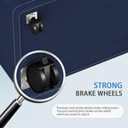 HomeHacks 90L Rolling Laundry Basket with 4 Wheels Collapsible Blue - Image 4