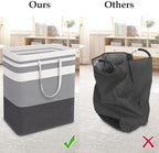 StorageRight Laundry Basket Hamper, 125L Collapsible Clothes Storage, Grey - Image 5