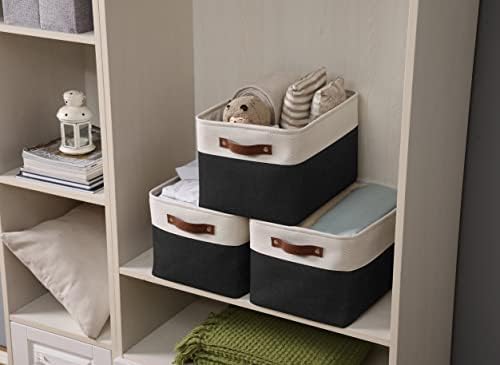 DECOMOMO Storage Bins, Large Fabric Storage Baskets for Shelves 3 Pack - Image 5