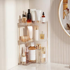 Bathroom Counter Organizer, 3-Tier Corner Makeup Organizer Shelf, Clear - Image 6