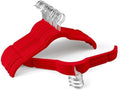 Sishynio Velvet Hangers 30 Pack, Non-Slip Slim Felt Clothes Hangers Red | Space-Saving Closet Organization; Flocked Surface; 360° Swivel Hooks; For Shirts, Coats, Dresses, Blouses by Sishynio