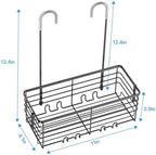 YUOROS 304 Stainless Steel Hanging Shower Caddy (Black) - Image 6