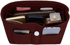 ZTUJO Purse Organizer Insert, Felt Bag Organizer For Handbag Purse Organizer,13 Colors, 6 Size (X-Large, Wine Red) by ZTUJO
