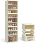 SONGMICS Foldable Shoe Storage Organizer, 9-Tier for 18 Pairs by Unknown