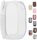 Handy Laundry Pop Up Laundry Hamper 71L Sturdy Collapsible Mesh (White) by Handy+Laundry