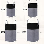 Laundry Basket,Woven Cotton Rope Laundry Hamper,Versatile Storage for Dirty Clothes,Baby Toys,and Blankets in Bathroom, Nursery,and Living Room (Black, 60L) - Image 3