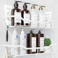 Kitsure Shower Caddy, Adhesive Shower Organizer, Large, White by Kitsure