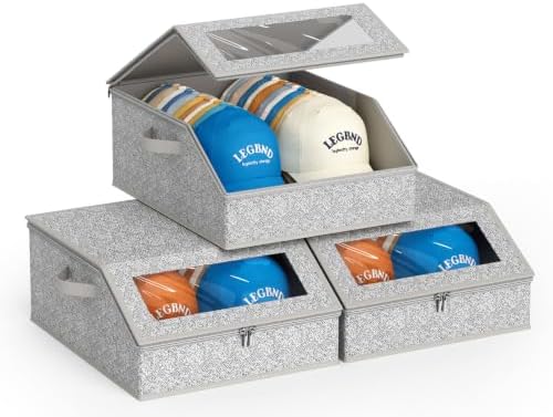 AOODA 3 PCS Sturdy Hat Storage for Baseball Caps, 72 Caps Hat Organizer by AOODA