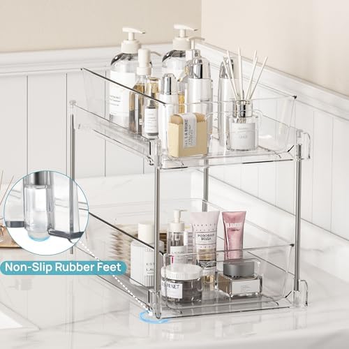 Vtopmart 8 Pack Pull Out Bathroom Under Sink Organizer (S-Standard) - Image 5