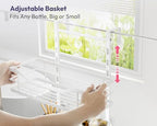 SWTYMIKI Over the Door Shower Caddy - 5 Tier Adjustable Shower Organizer Hanging with Soap Holder, No Drilling Stainless Steel Bathroom Rack Hanging for Body Wash, Shampoo, Soap, Razor, White - Image 2
