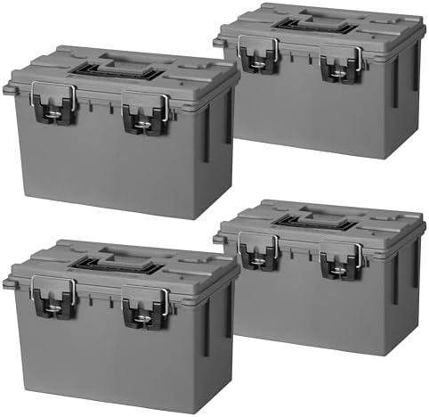 Sheffield XL Ammo Box Made in USA, Stackable Lockable Ammo Storage Box by Sheffield
