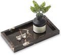 Natural Small Marble Vanity Tray, Stone Organizer for Bathroom & Kitchen by SumlusMarbleTheory