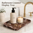 Purple Red Marble Vanity Tray for Jewelry 9.84in - Image 6