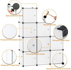 C&AHOME 9-Cube Storage Organizer with Door Cube Shelf Closet Cabinet White - Image 6