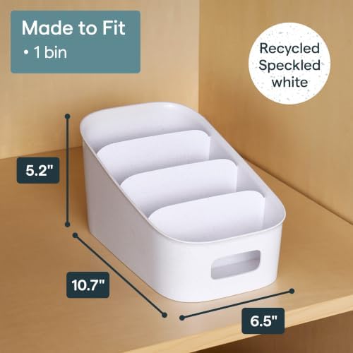 YouCopia ShelfBin Packet Organizer, 4-Tier Stairstep Raised Divided Bin, BPA-Free Storage Caddy for Kitchen Pantry and Cabinet Organization, Tea Bags, Medicine, and More - Image 5