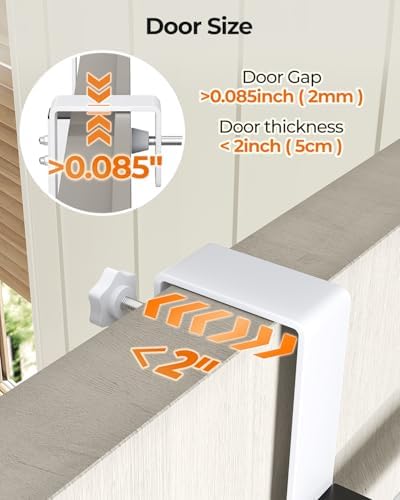 5-Tier Narrow Pantry Door Organizer,Over the Door Pantry Organizer,White - Image 3