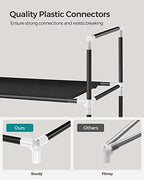 SONGMICS 2-Tier Shoe Rack, Shoe Storage for Hallway Closet, Slim and Space-Saving, Steel Frame, Non-Woven Fabric Shelves, Black ULSH052B01 (Pack of 6) - Image 7