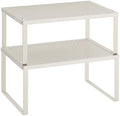 SONGMICS Set of 2 Metal Spice Racks, Stackable Expandable Shelf Risers by Unknown