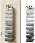 SWTYMIKI Hanging Towel Racks for Bathroom - 9 Tier Over the Door & Wall Mounted Bath Rolled Towel Storage Organizer Holder for Small Bathroom, RV, Camper, White (Patented) by SwtyMiki-TidyHomeSweetLife