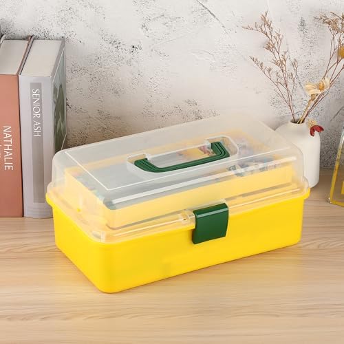 BTSKY 3-Layer Plastic Dividing Storage Box Craft Organizer and Storage - Image 3