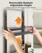 Over the Door Pantry Organizer 5-Tier,Spice Rack Organizer for Cabinet - Image 4