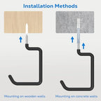 Housolution Screw in Bike Hooks, [4 Pack] 8-inch for Wall and Ceiling - Image 6