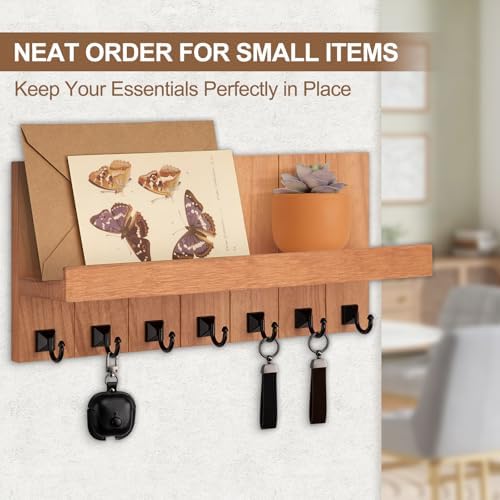 Key Holder for Wall, Decorative Key Holder with Shelf - Image 7