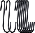 ESFUN 30 Pack Heavy Duty S Hooks 4 inch Black S Shaped Hooks Hanging Hangers Pan Pot Holder Rack Hooks for Kitchenware Spoons Pans Pots Utensils Clothes Bags Towels Plants by ESFUN