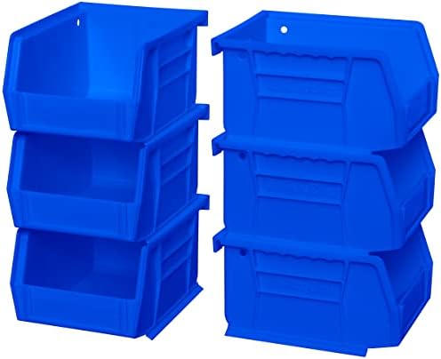 Akro-Mils 30210 AkroBins Plastic Storage Bins, Space-Saving Stackable Bins for Garage, Pantry, Craft Organization, 5" x 4" x 3", Blue,(Pack of 24) - Image 3