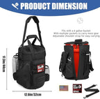 Baseball Bucket Bag 6 Gallon Multi Pockets Softball Coaching Equipment Bag - Image 2