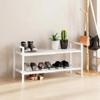 Expandable Shoe Rack for Closet, Entryway, Shoe Storage, 2-Tier, White - Image 5